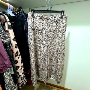 Shein Leopard Wide Leg Pants Plus 5X NWT